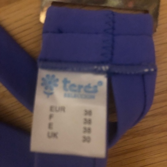 TERES two piece bikini padded top purchased in Easter Europe royal blue - Picture 5 of 5